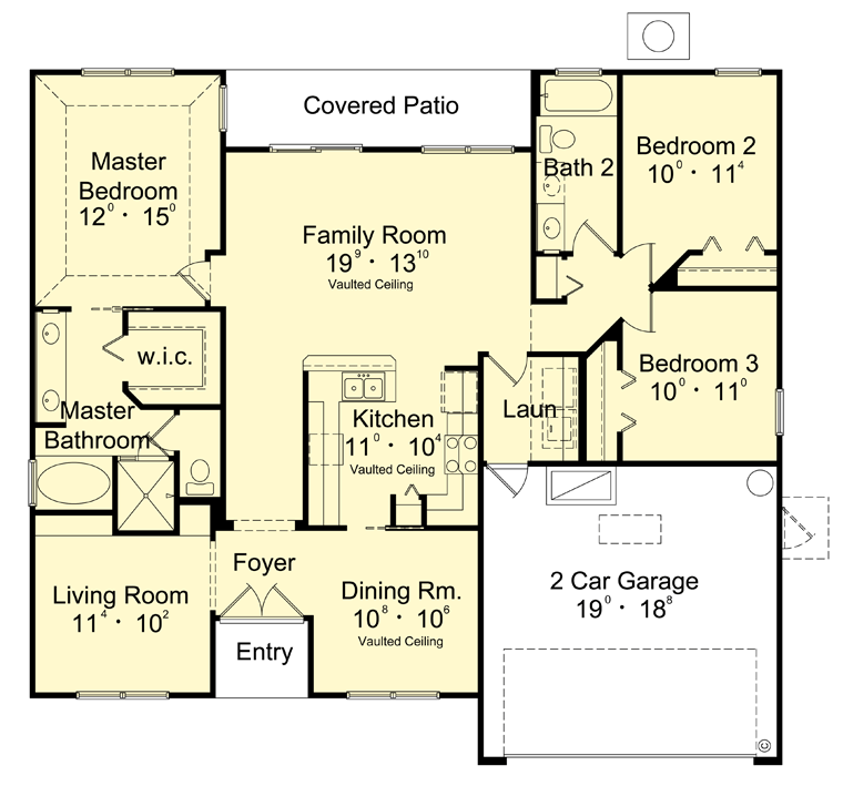 Contemporary Level One of Plan 63396