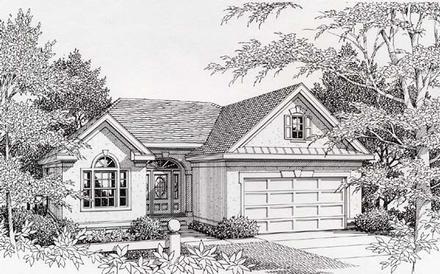 European Elevation of Plan 63504