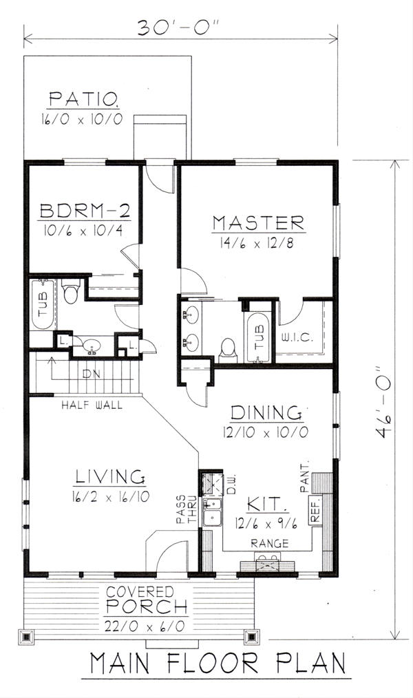 Craftsman Level One of Plan 63505