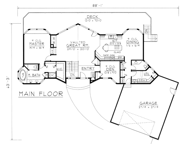 Contemporary Level One of Plan 63518