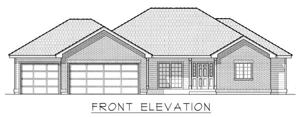 European Southern Rear Elevation of Plan 63519