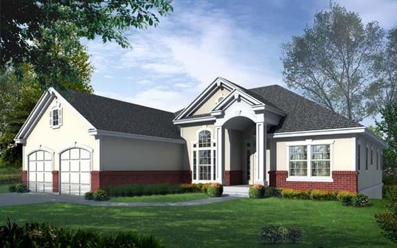 House Plan 63521 Elevation