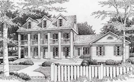 Colonial Elevation of Plan 63527