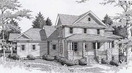 Country Farmhouse Elevation of Plan 63531