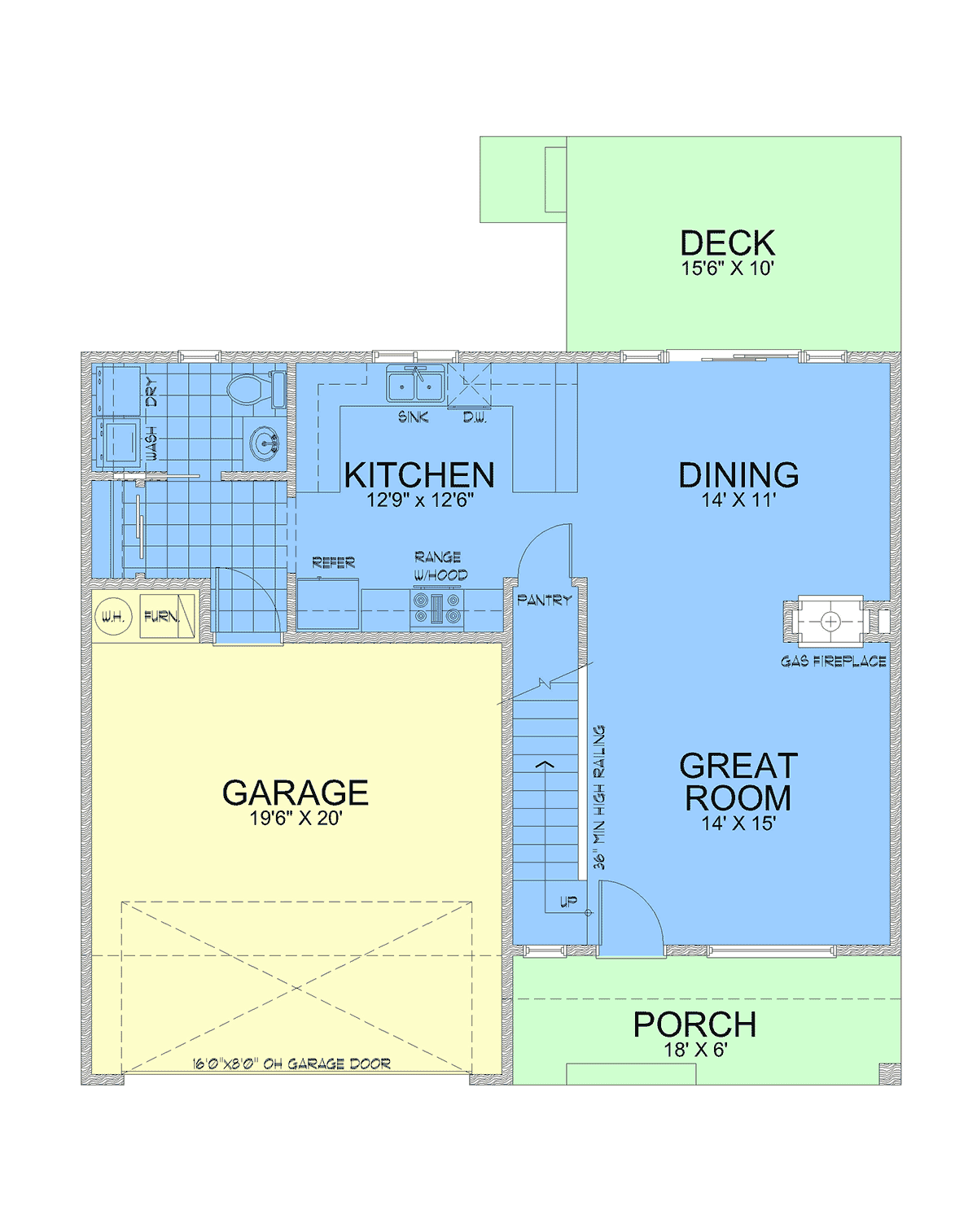 Contemporary Modern Level One of Plan 63596