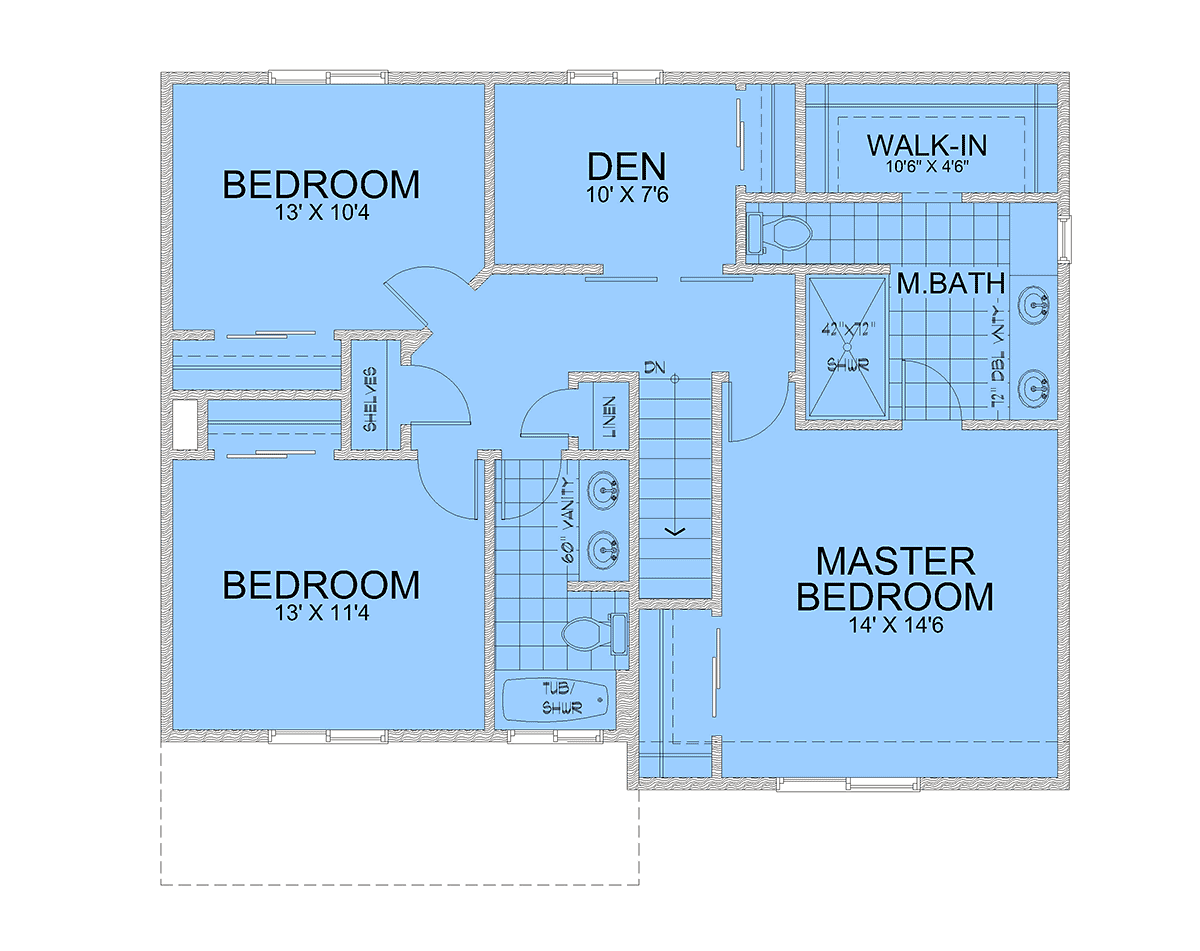 Contemporary Modern Level Two of Plan 63596