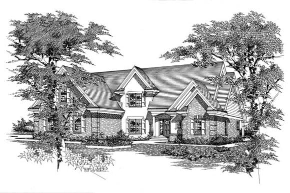 House Plan 63706 Elevation