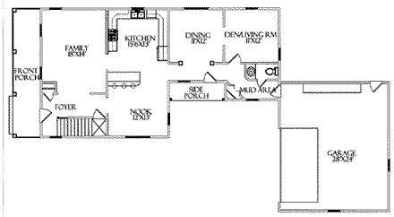 House Plan 64406 First Level Plan