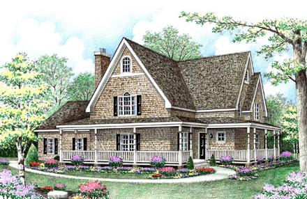 Craftsman Elevation of Plan 64409