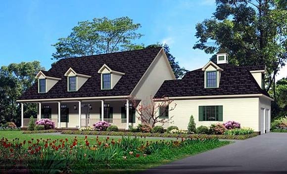 House Plan 64411 Elevation