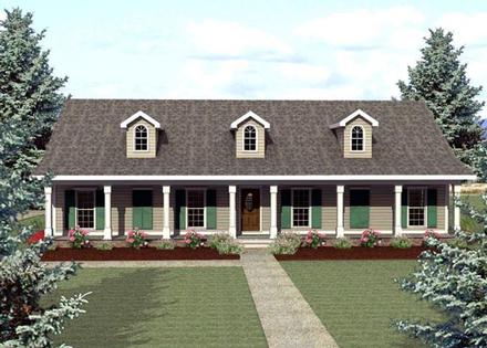 Country Ranch Elevation of Plan 64521