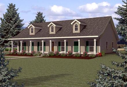 House Plan 64523 Elevation