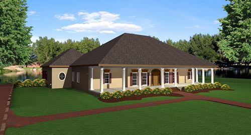 One Story Style House Plan 64525 With 4 Bed 3 Bath 2 Car Garage