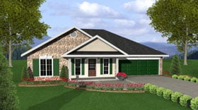 House Plan 64548 Elevation