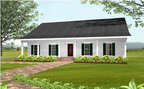 House Plan 64551 Elevation