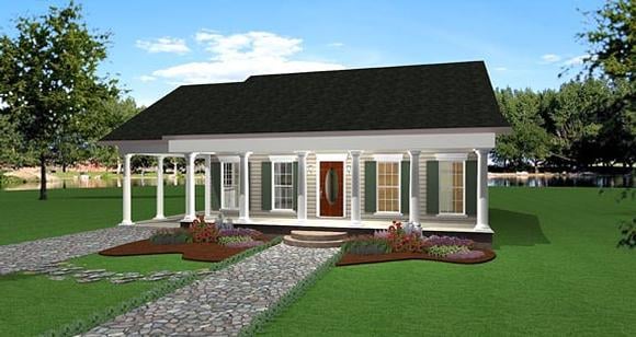 House Plan 64558 Elevation