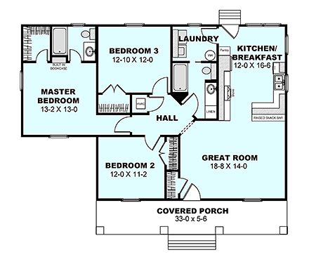 House Plan 64575 First Level Plan