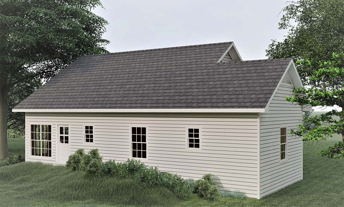 Country Plan with 1260 Sq. Ft., 3 Bedrooms, 2 Bathrooms Picture 3