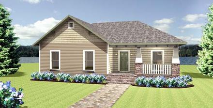 House Plan 64581 Elevation