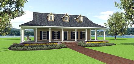 House Plan 64590 Elevation