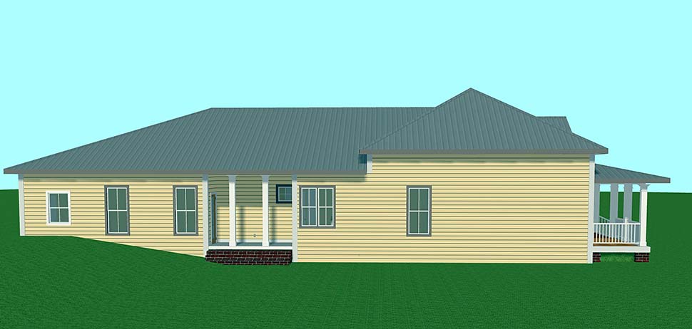 Colonial, Country, Southern Plan with 2209 Sq. Ft., 3 Bedrooms, 2 Bathrooms, 2 Car Garage Picture 3