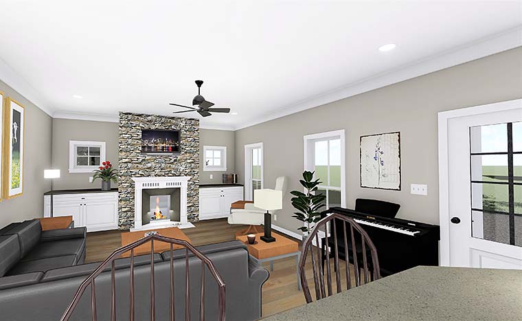 Farmhouse, Modern Plan with 1520 Sq. Ft., 2 Bedrooms, 1 Bathrooms Picture 6