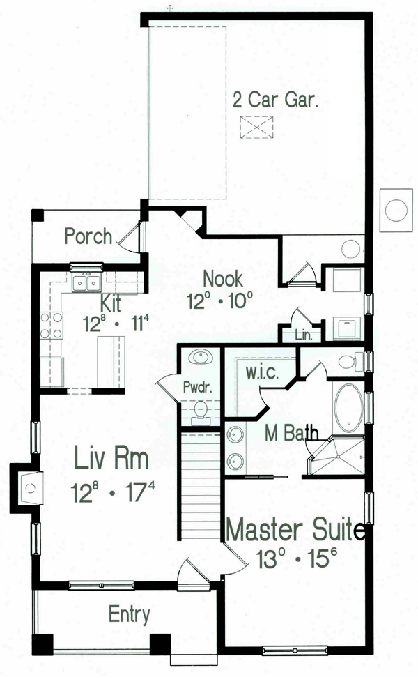 Narrow Lot Level One of Plan 64605