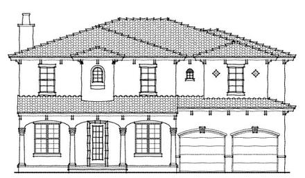 Mediterranean Elevation of Plan 64635