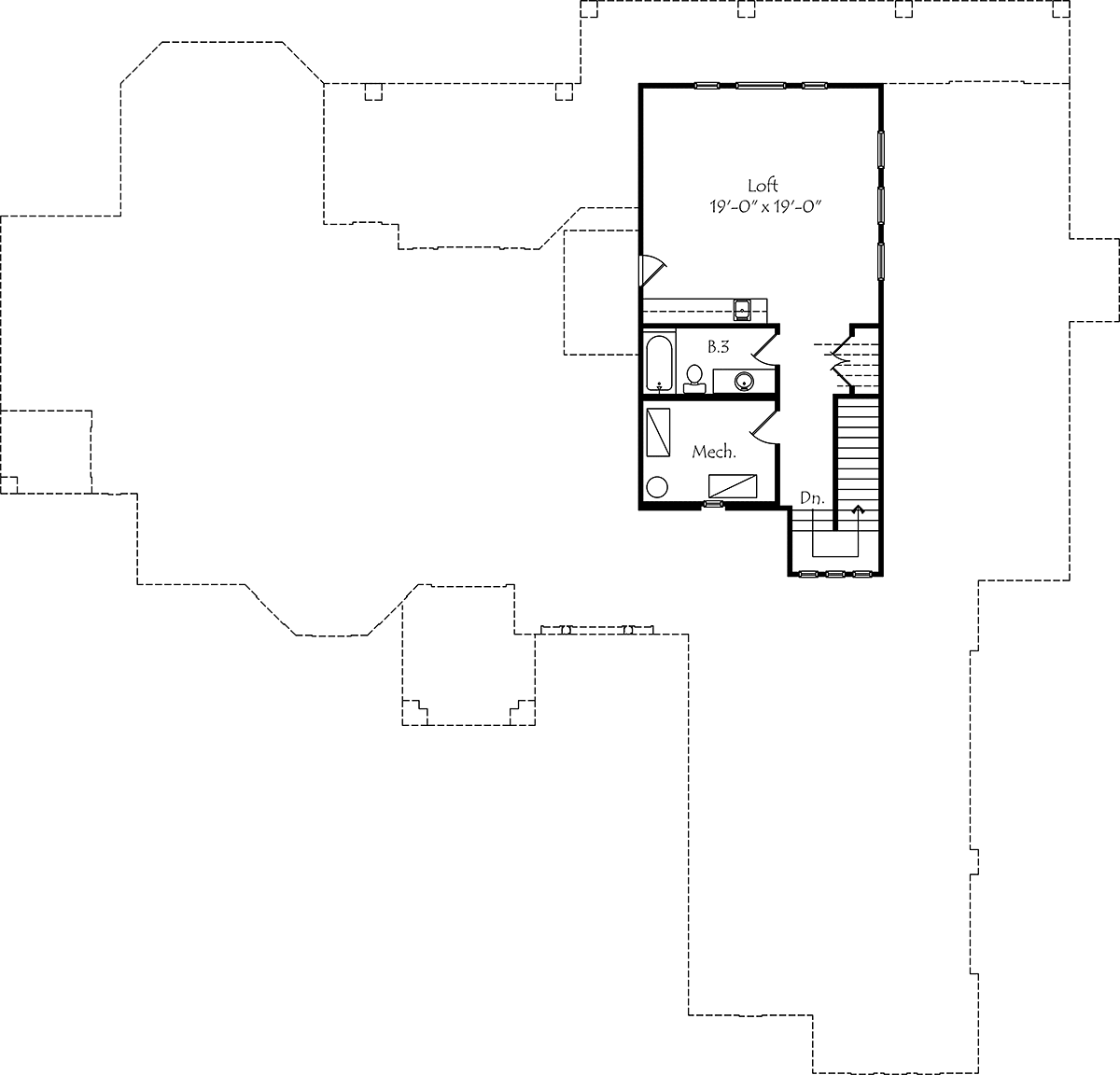 Florida Mediterranean One-Story Level Two of Plan 64645