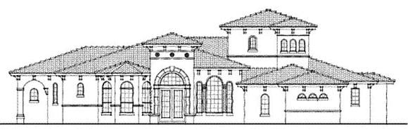 House Plan 64645 Elevation