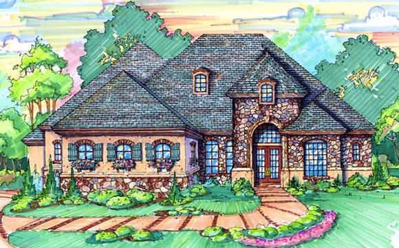 House Plan 64657 Elevation