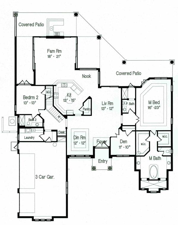 Florida Mediterranean Level One of Plan 64660