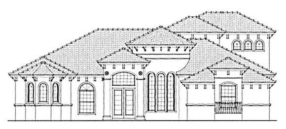 House Plan 64661 Elevation