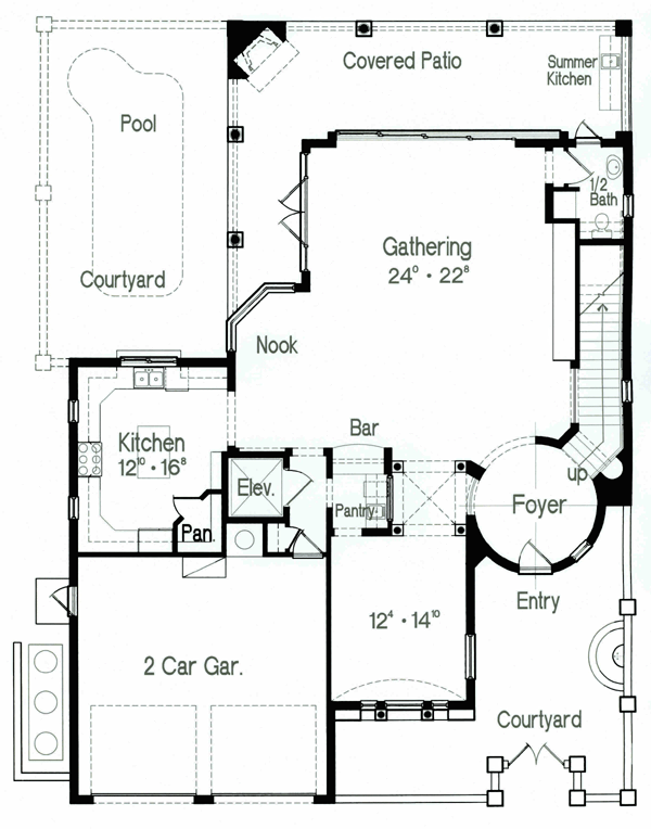 Florida Mediterranean Level One of Plan 64667