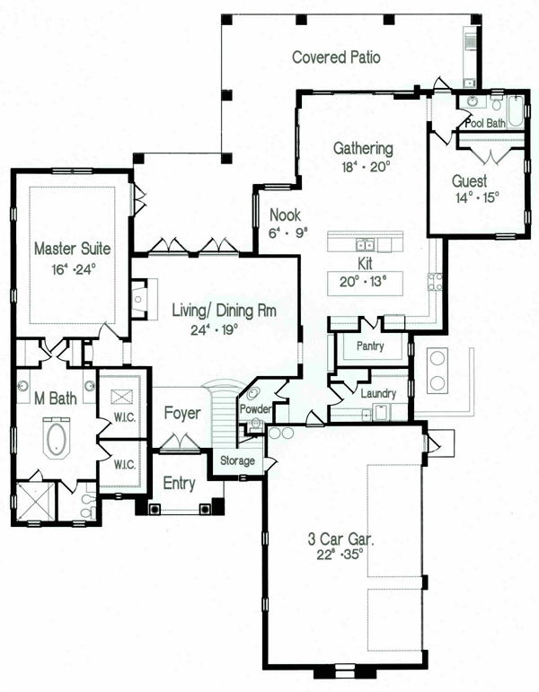 Florida Mediterranean Level One of Plan 64679