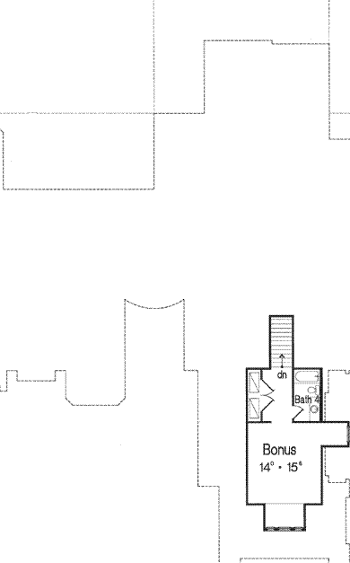 House Plan 64690 Second Level Plan