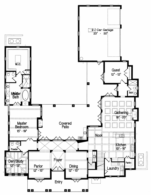 Mediterranean Level One of Plan 64694