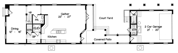 Narrow Lot Level One of Plan 64698