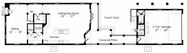 Narrow Lot Level One of Plan 64699