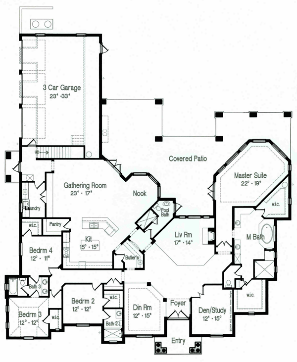 Florida Mediterranean Level One of Plan 64701