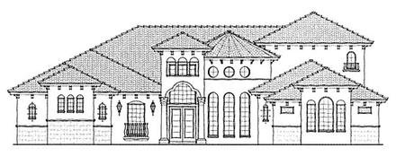 Mediterranean Elevation of Plan 64715