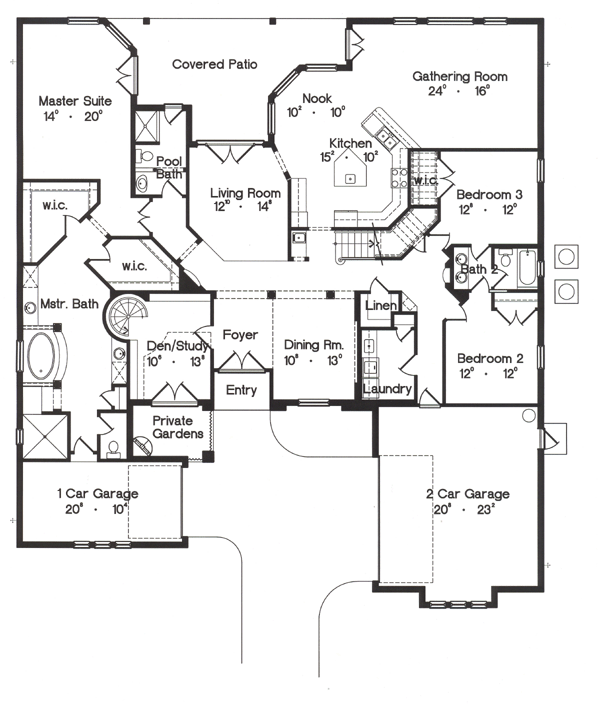 Florida Mediterranean Level One of Plan 64717