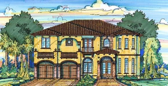 House Plan 64722 Elevation