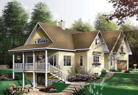 House Plan 64815 Elevation