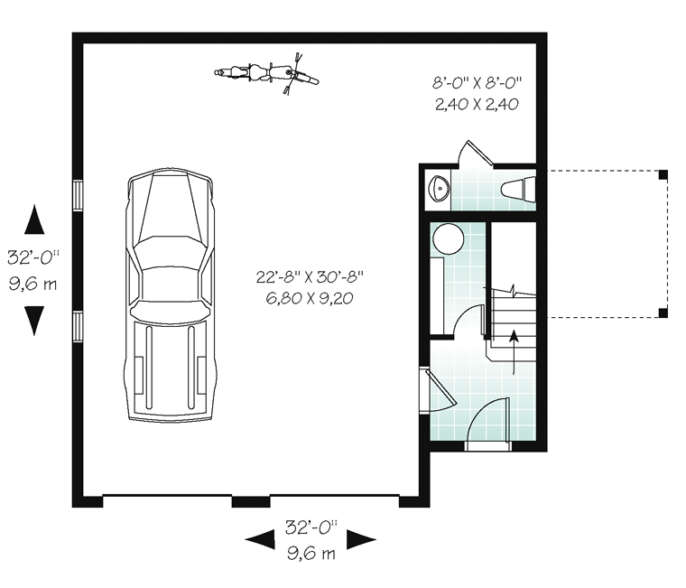 Craftsman Level One of Plan 64817