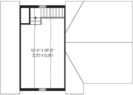 Garage Plan 64820 - 3 Car Garage Second Level Plan