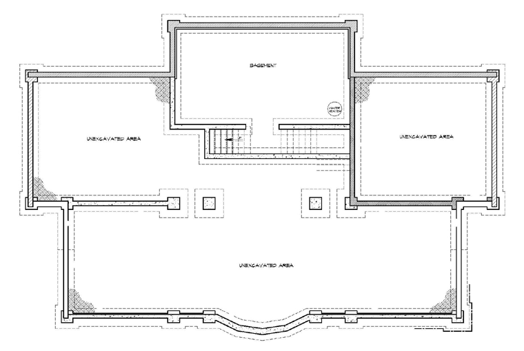 Contemporary Florida Lower Level of Plan 64826