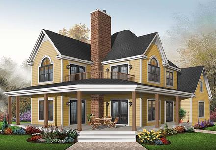 House Plan 64827 Elevation