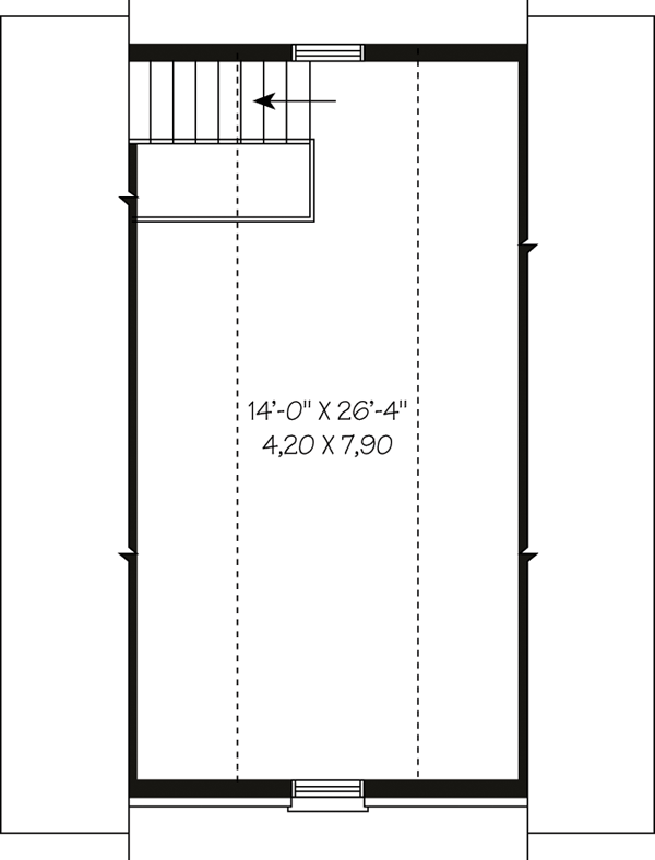 Garage Plan 64831 - 2 Car Garage Level Two
