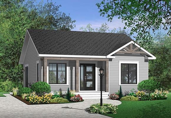 House Plan 64885 Elevation